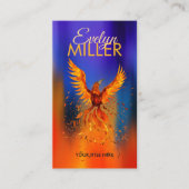 神話の火のフェニックス鳥 名刺 (正面)