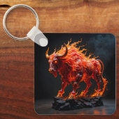 神話の火の牛 キーホルダー (正面)