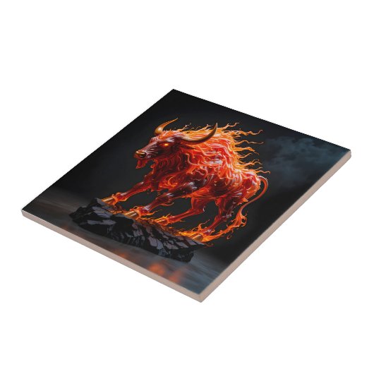 神話の火の牛 タイル (側面)