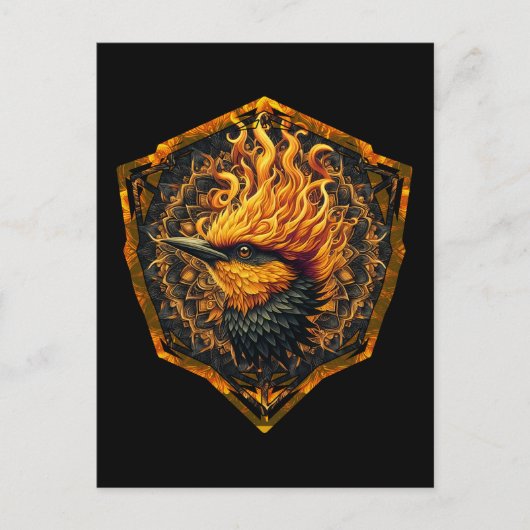 神話の炎の鳥 ポストカード (正面)