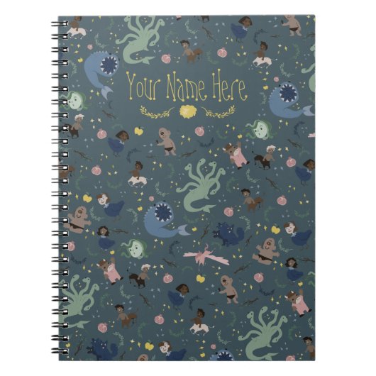 神話の生き物スパイラルノート ノートブック (正面)