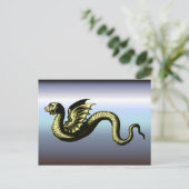 神話の生き物ヘビ ポストカード (スタンド正面)