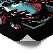 神話の生き物メドゥーサギリシャ神話のゴーンT ポスター (角)