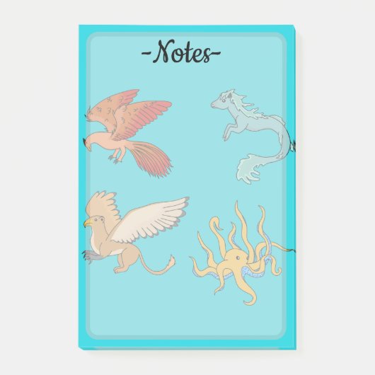 神話の生き物 ポストイット (正面)