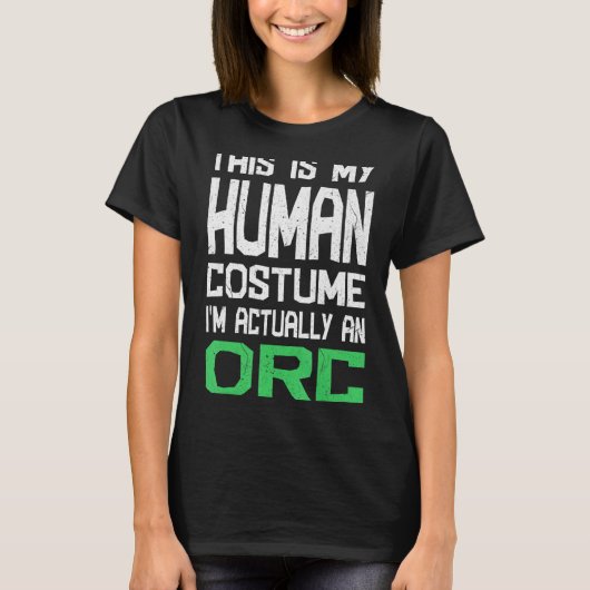 神話の生き物Orc Rpgファンタジーフォークの衣装 Tシャツ (正面)
