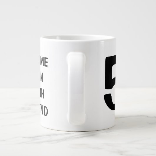 神話の男は伝説の中で特に大きなジャンボマグ ジャンボコーヒーマグカップ (裏面)