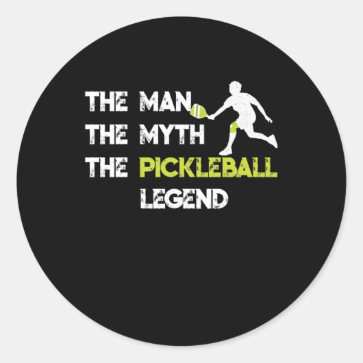 神話の男The Myth Pickleball伝説 ラウンドシール (正面)