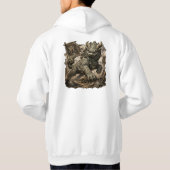 神話の石の守護者ヤリTシャツ パーカ (裏面)