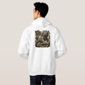 神話の石の守護者ヤリTシャツ パーカ (裏面フル)