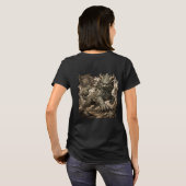 神話の石の守護者ヤリTシャツ Tシャツ (裏面フル)