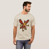 神話の翼を持つモンスター・クリーチャーTシャツ Tシャツ (正面フル)