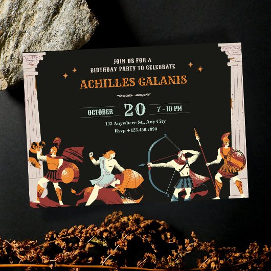 神話の英雄の誕生日 招待状