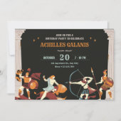 神話の英雄の誕生日 招待状 (正面)