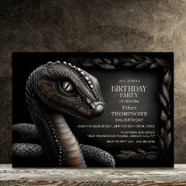 神話の蛇の誕生日パーティー 招待状