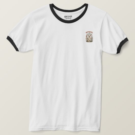 神話の誇り高きジャックロープデザイン Tシャツ (デザイン正面)