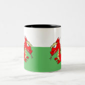 神話の赤いワイバーン ツートーンマグカップ (中央)