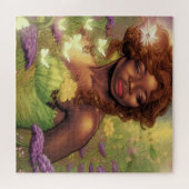 神話の魔法の魔法のブラック美しい ジグソーパズル (横)