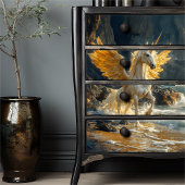 神話の黄金の翼ペガサス海ファンタジー船 薄葉紙