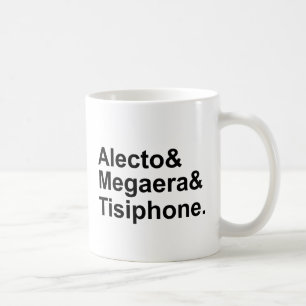 神話のAlecto Megaera Tisiphone のギリシャ人の激怒 コーヒーマグカップ