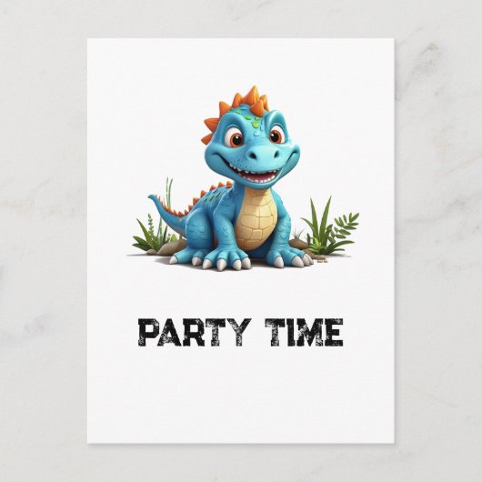 *~*神話のAP48 PHOTO 間抜け Dragon Dino Cartoon ポストカード (正面)