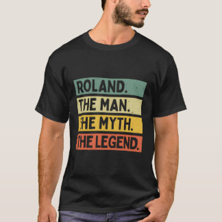 神話をローランドザレジェンドパーソナライズされた引用文 Tシャツ