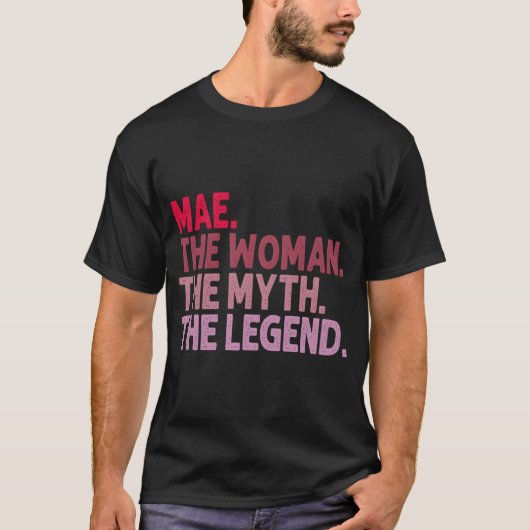 神話を伝説にするパーソナライズされた Tシャツ (正面)