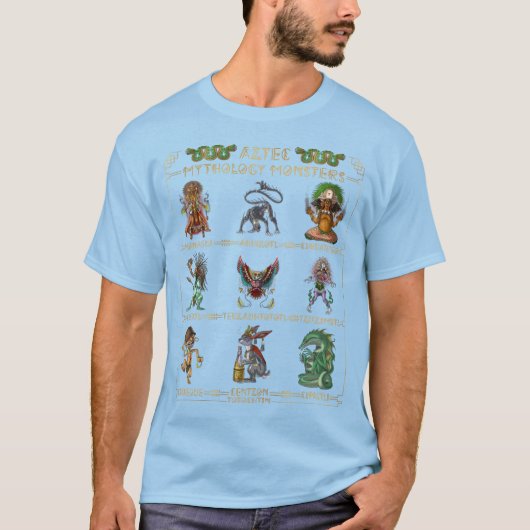 神話アステカモンスター Tシャツ (正面)
