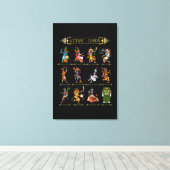 神話アステカ神々古代マヤ文明Hi キャンバスプリント (インサイチュ (ウッドフロア))