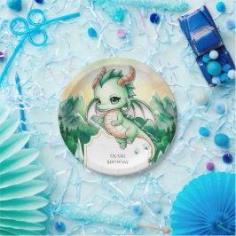 神話キッズドラゴン誕生日 ペーパープレート