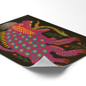 神話クリーチャーフォークアートプリント ポスター (角)