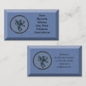 神話グリフィン付き名刺ストーン 名刺 (正面/裏面)