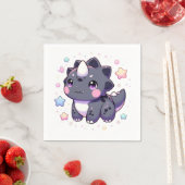 神話シンプル的な恐竜の赤ちゃんシャワー スタンダードカクテルナプキン (インサイチュ)