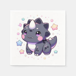 神話シンプル的な恐竜の赤ちゃんシャワー スタンダードカクテルナプキン