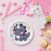 神話シンプル的な恐竜の赤ちゃんシャワー ペーパープレート (パーティー)