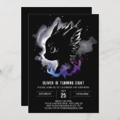 神話ドラゴンアドベンチャー誕生日 招待状 (正面/裏面)