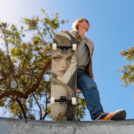 神話ドラゴンニンフガーリースケートデッキ スケートボード (室外1)