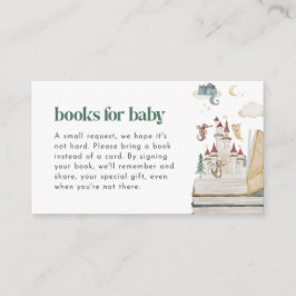 神話ドラゴンベビーシャワーブックベビーカード 名刺