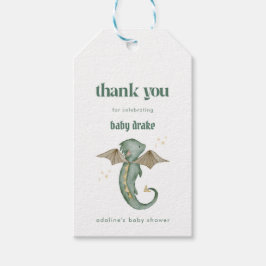 神話ドラゴンベビーシャワーメッセージカードギフトラベル ギフトタグ