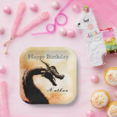 神話ドラゴン誕生日 ペーパープレート (パーティー)
