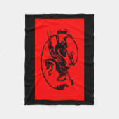 神話ドラゴン辰年デザイン フリースブランケット (正面)