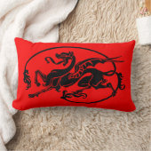神話ドラゴン辰年デザイン ランバークッション (ブランケット)