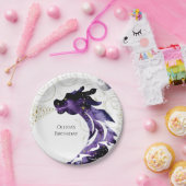 神話ハッピードラゴン誕生日 ペーパープレート (パーティー)