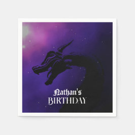 神話パープルドラゴン誕生日 スタンダードカクテルナプキン
