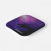 神話パープルドラゴン誕生日 ペーパープレート (傾斜あり)