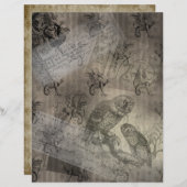 神話フクロウハロウィンエフエメラ紙ページNo1 (正面/裏面)