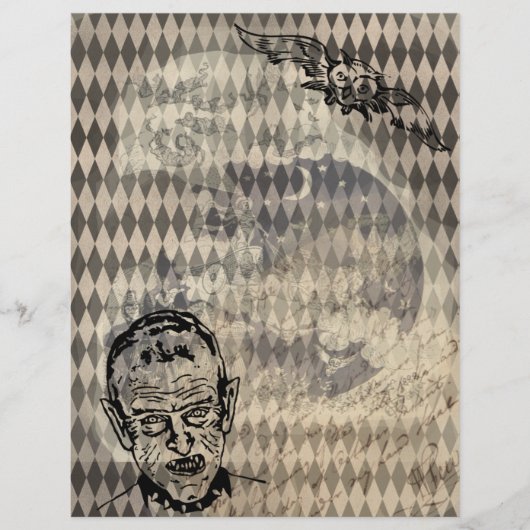 神話フクロウハロウィンエフエメラ紙ページNo2 (正面)