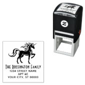神話ユニコーンシルエット2S名差出人住所 セルフインキングスタンプ (インサイチュ)