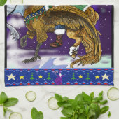 神話上のサンタクロース キッチンタオル (折り畳み)