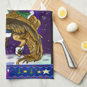 神話上のサンタクロース キッチンタオル (四つ折り)