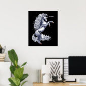 神話上のユニコーン ポスター (ホームオフィス)